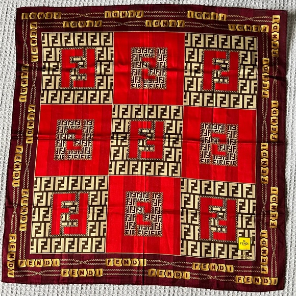 Fendi Zucca Cotton Scarf - Picture 5 of 8